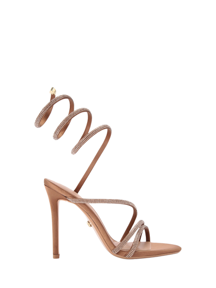 Carvela Spiral Heeled Sandals, Bronze