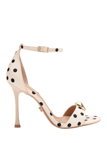Carvela Incanto Polka Dot Stiletto Heel Sandals, White/Black