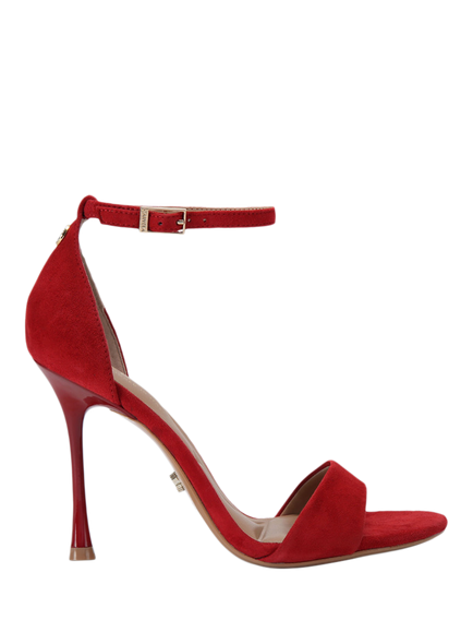 Carvela Incanto Suede Stiletto Heel Sandals, Red, Red