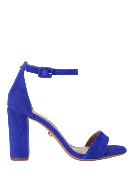 Carvela Regatta Suede Block Heel Sandals, Blue