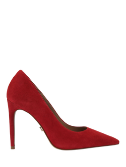 Carvela Eterno Suede Stiletto Heel Court Shoes, Red