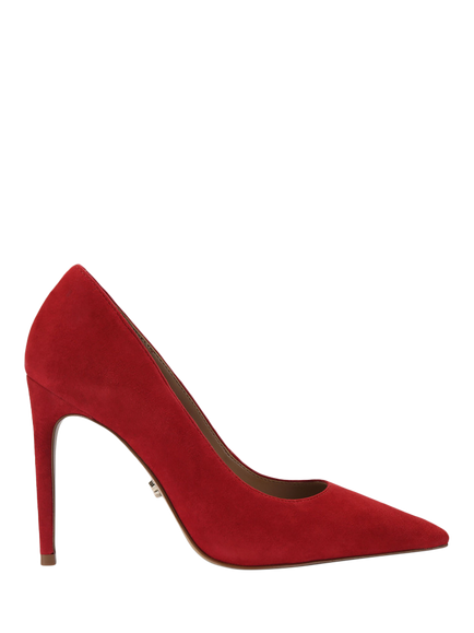 Carvela Eterno Suede Stiletto Heel Court Shoes, Red
