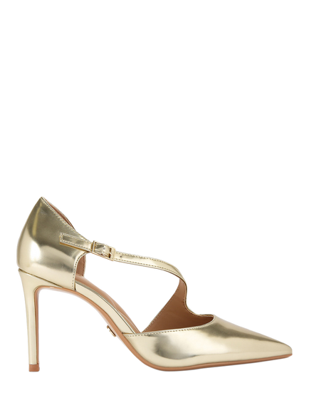 Carvela Lorita Metallic Stiletto Heel Court Shoes, Gold, Gold