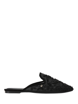 Carvela Evelina Lace Flat Mules, Black, Black
