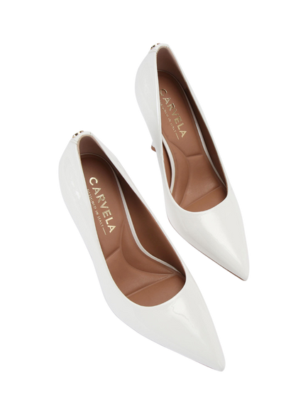 Carvela Incanto Stiletto Heel Court Shoes - view 2, White
