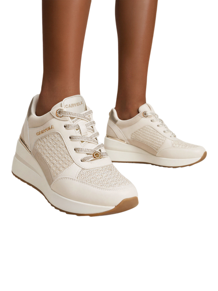 Carvela Divina Lace Up Trainers, Multi - view 2, Multi