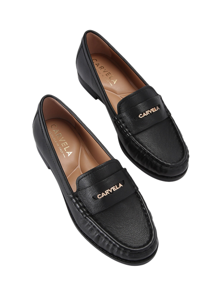 Carvela Avanti Leather Loafers, Black - view 2, Black