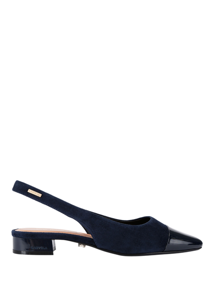 Carvela Amelia Slingback Ballerina Pumps, Navy, Navy