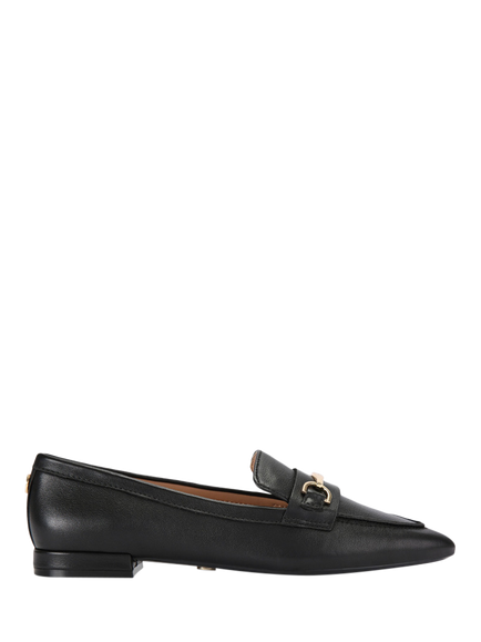 Carvela Passo Leather Loafers, Black, Black