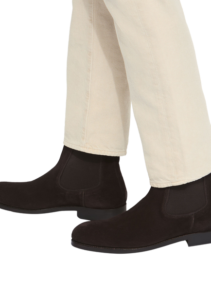 Kurt Geiger London Sloane Suede Chelsea Boots, Brown Mid - view 2, Brown Mid
