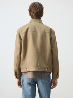 Mango Denim Jacket, Beige - view 2, Beige