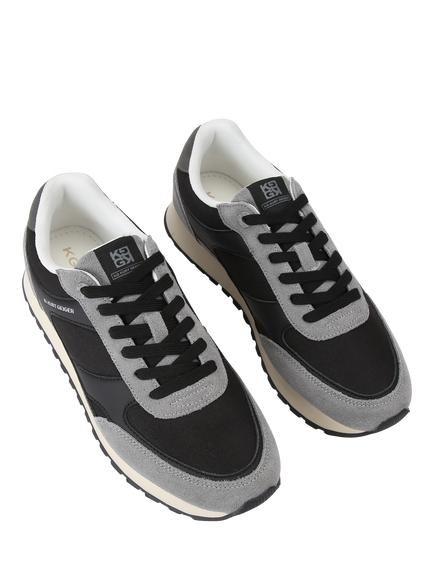 KG Kurt Geiger Luca Lace Up Trainers, Black/Multi - view 2, Black/Multi