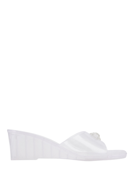 Kurt Geiger London Maddison Jelly Wedge Mule Sandals, Clear