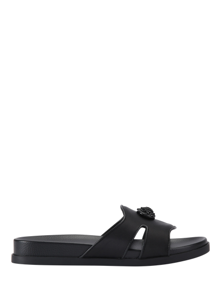 Kurt Geiger London Chelsea Cut Out Slider Sandals, Black
