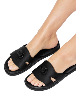 Kurt Geiger London Chelsea Cut Out Slider Sandals - view 2, Black