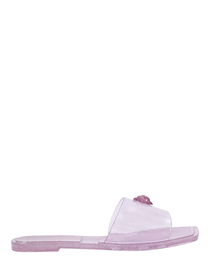 Kurt Geiger London Square Toe Jelly Flip Flops, Purple Amethyst, Purple Amethyst