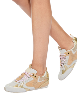Kurt Geiger London Kurt Slim Runner Trainers, White/Multi - view 2, White/Multi