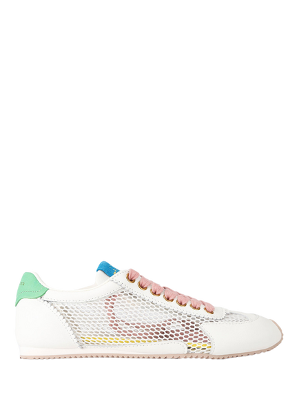 Kurt Geiger London Kurt's Cabana Islington Curve Trainers, White/Multi, White/Multi