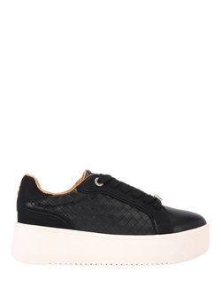 KG Kurt Geiger Lighter Weave Trainers, Black, Black
