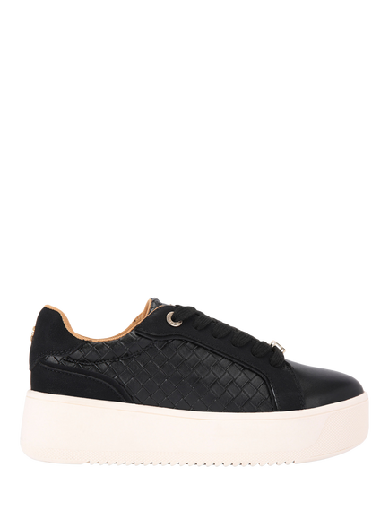 KG Kurt Geiger Lighter Weave Trainers, Black, Black