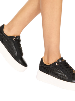 KG Kurt Geiger Lighter Weave Trainers, Black - view 2, Black