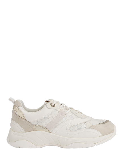 KG Kurt Geiger Louisiana Suede Trainers, White, White