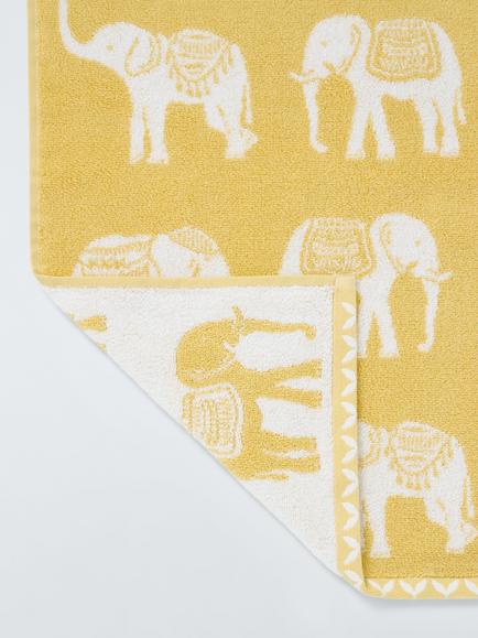 John Lewis Elephant Safari Towels - view 2, Buttercup