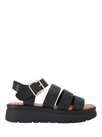 KG Kurt Geiger Daisy Cage Strappy Sandals, Black, Black
