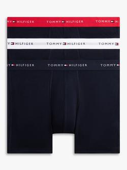 Tommy Hilfiger Boxer Briefs, Pack of 3, Black/Multi, Black/Multi