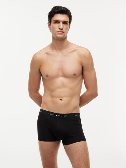 Tommy Hilfiger Stretch Cotton Waistband Trunks, Pack of 3, Multi - view 2, Multi