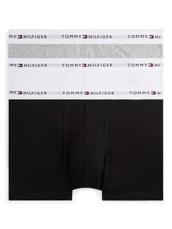 Tommy Hilfiger Stretch Cotton Waistband Trunks, Pack of 3, Multi, Multi