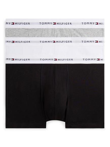 Tommy Hilfiger Stretch Cotton Waistband Trunks, Pack of 3, Multi, Multi