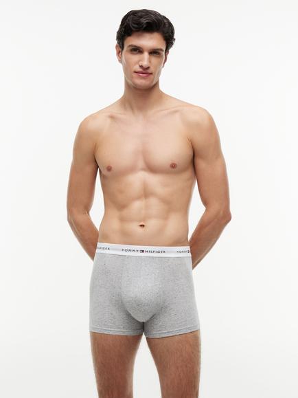 Tommy Hilfiger Stretch Cotton Waistband Trunks, Pack of 3, Multi - view 2, Multi