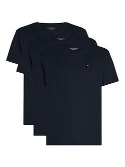 Tommy Hilfiger Cotton Underwear T-Shirts, Pack of 3, Black, Black