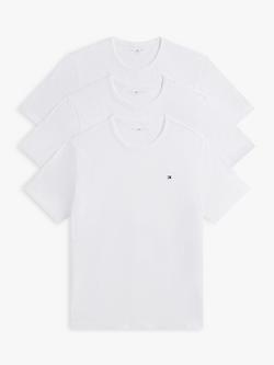 Tommy Hilfiger Cotton Underwear T-Shirts, Pack of 3, White, White