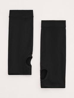 Mango Open Toe Socks, Black