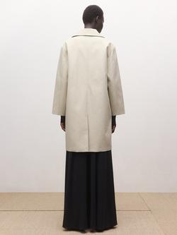 Mango Relaxed Fit Trench Coat, Stone - view 2, Stone