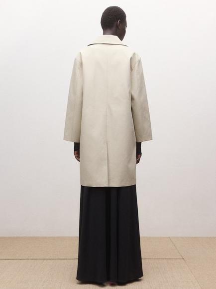 Mango Relaxed Fit Trench Coat, Stone - view 2, Stone