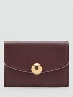 Mango Jewel Button Purse, Bordeaux, Bordeaux
