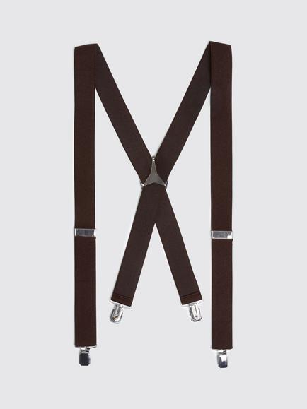Moss Clip On Braces, Chocolate, Chocolate
