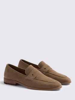 Moss Suede Relaxed Loafers, Nude - view 2, Nude
