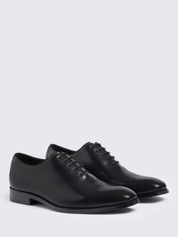 Moss John White Oscar Leather Oxford Shoes, Black - view 2, Black