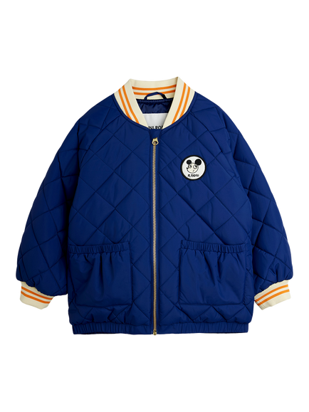 Mini Rodini Kids' Ritzratz Padded Bomber Jacket, Navy, Navy