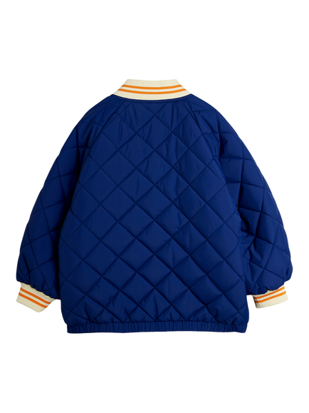 Mini Rodini Kids' Ritzratz Padded Bomber Jacket, Navy - view 2, Navy