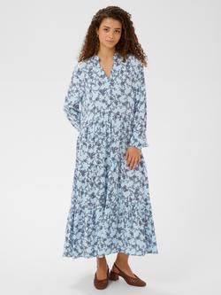 Saint Tropez Eda Ruffle Sleeve Tiered Midi Dress, Skyway Eclipse, Skyway Eclipse