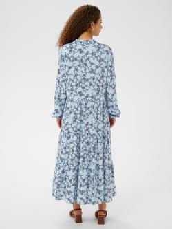 Saint Tropez Eda Ruffle Sleeve Tiered Midi Dress, Skyway Eclipse - view 2, Skyway Eclipse