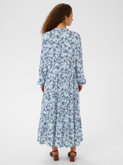 Saint Tropez Eda Ruffle Sleeve Tiered Midi Dress, Skyway Eclipse - view 2, Skyway Eclipse