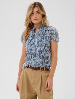 Saint Tropez Lilja Ruffle Top, Skyway Eclipse, Skyway Eclipse