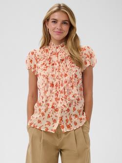 Saint Tropez Lilja Ruffle Top, Seedpearl Valiant, Seedpearl Valiant