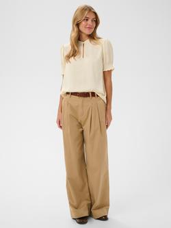 Saint Tropez Nunni Smock Sleeve Top - view 2, Seed Pearl